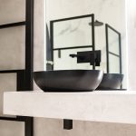 Italian large format wall tiles. Low Fell. New bathroom